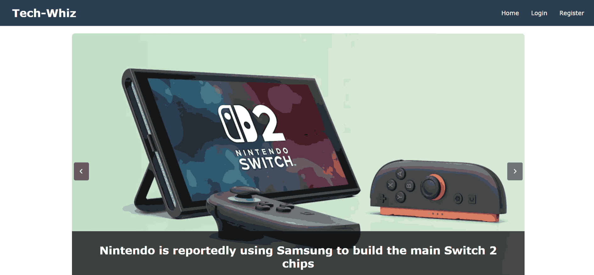Blog Website screenshot